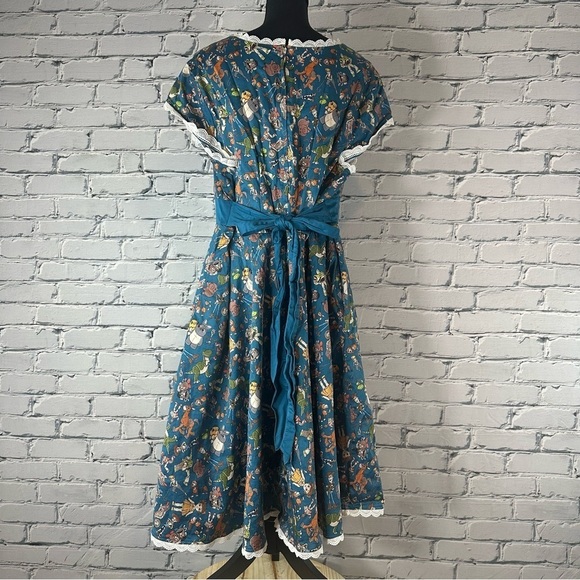 Disney The Dress Shop Toy Story 4 Dress Blue Lace Trim Midi Size 3x - Picture 3 of 14